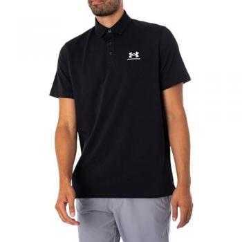 Under Armour Icon Short Sleeve Polo Shirt Black Large