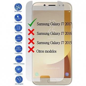 Todotumovil Protector de Pantalla Samsung Galaxy J7 2017 J730 de Cristal Templado Vidrio 9H para movil