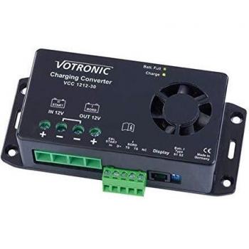 Cargador de batería Votronic VCC 1212-30, convertidor CC/CC 12V a 12V, 30A, cargador y booster B2B