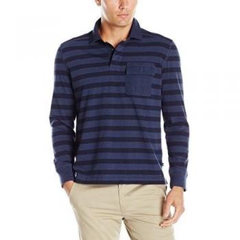 Nautica Men's Mens Long Sleeve Polo Shirt In Size Xl Blue