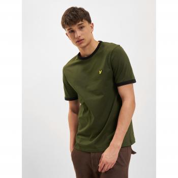 Lyle & Scott Ringer T-Shirt in Olive Green for Women - Size Medium