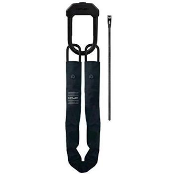 Hiplok E-DX Lock - Type: Chain and U-Lock Combo, Characteristics: 10mm thickness, 110cm length, Color: Black, Size: One size (male)