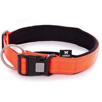 Collar de perro ajustable de nylon Arka XL con correa incluida