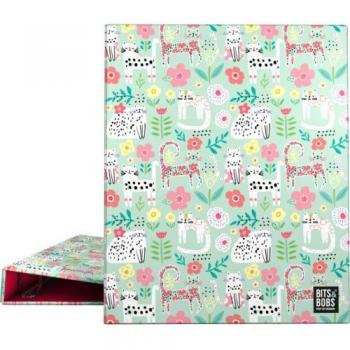 Carpeta de anillas A4 forrada 4D25 B&B24 Cats