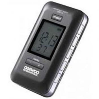 Daewoo Radio Digital Portatil | Radio de Bolsillo | Transistor | Mini Radio | Fácil Uso | Color Negro