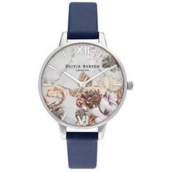 Olivia Burton Reloj Analógico para Mujer de Cuarzo con Correa en Cuero OB16CS33