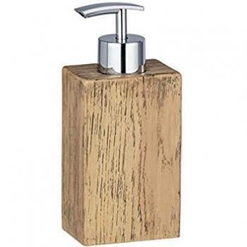 Dosificador de jabón serie Marla efecto madera