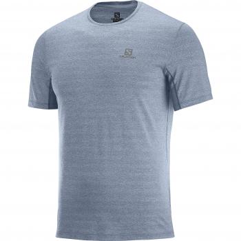Salomon XA tee T-Shirt, Hombre, Azul Gris