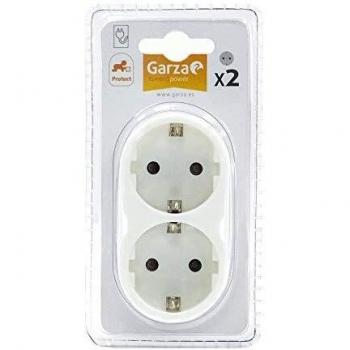 Garza Base Múltiple - 2 tomas de corriente con adaptador frontal , 250V