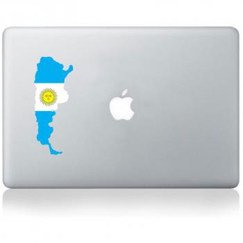 National Flag Country Outline of Argentina Calcomanía de Vinilo para Macbook