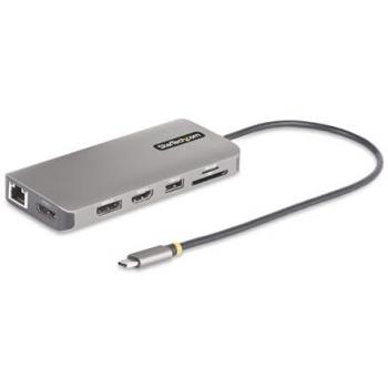 StarTech.com USB-C Triple-Monitor Multiport Adapter Dual 4K 60Hz + 4K 30Hz HDMI & DisplayPort 4-Port USB Hub 100W PD Pass-Through GbE SD/MicroSD Card Readers