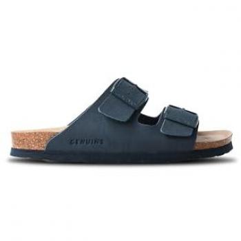 Sandalias Planas Eco Extracómodas Genuins para Mujer - Planta Anatómica - Modelo Toronto Oscuro