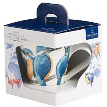 Taza con Asa Villeroy & Boch NewWave Caffè Eisvogel 0,30L - Porcelana Premium, Apta para Lavavajillas y Microondas, en Caja de Regalo