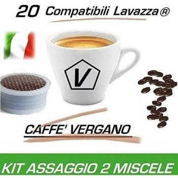 Cápsulas compatibles con Lavazza Espresso Point®, Kit Degustación de 20 cápsulas de Caffè Vergano Línea Espresso - El Verdadero Caffé Italiano