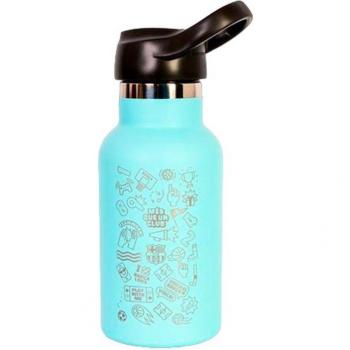 Botella Termo Runbott FC Barcelona 350ml Motivos Cielo con Tapón Sport