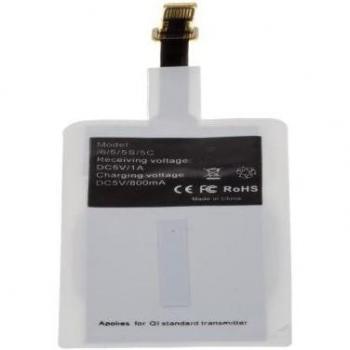 Adaptador iOS Cargador Inalámbrico Qi 4x0x10cm