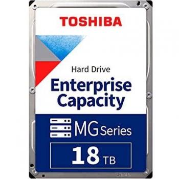 Toshiba MG09 18TB Enterprise Internal Hard Drive – 3.5 SATA III, Model MG09ACA18TE, Designed for mainstream server and storage applications, supports 24/7 reliable operation, optimized for hyperscale and cloud
