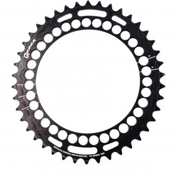 rotor Q-Ring 130 BCD Aero 53 piñones Cadena Exterior Negro 2018 Platos