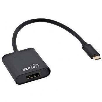 InLine 64102B - Conversor de Pantalla USB Tipo C Macho a DisplayPort Hembra
