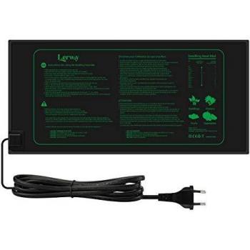 LERWAY Mantas Calefactoras Alfombrilla de Calentamiento de Cultivo Plántula, Accesorios para Acuario Semillas Calentador de Reptiles de Jardinería Invernaderos de Germinación 21W 20,75x10