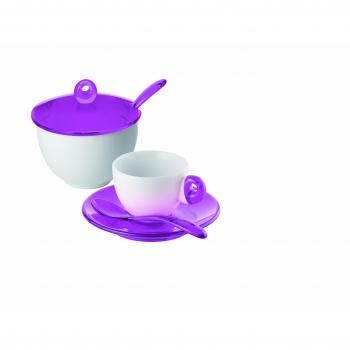 Guzzini 22320201 2 Tazas Cafe C/Platos-Cucharillas-Azucarera