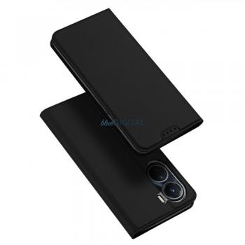 Funda Dux Ducis Skin Pro para Vivo Y16/Y02s en color negro con tarjetero y soporte de vídeo