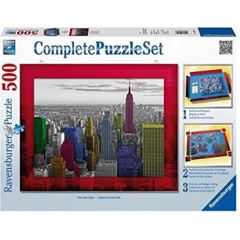 Ravensburger - Complete Puzzle: Set Colores de Nueva York, Puzzle de 500 Piezas