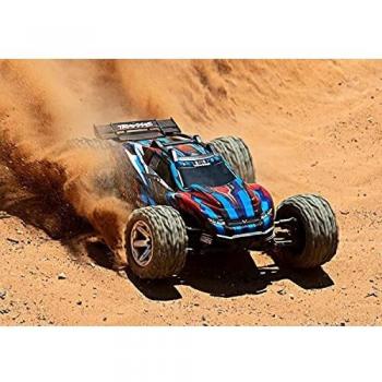 Traxxas 1:10 Elektro Truggy Rustler gr/bl RTR