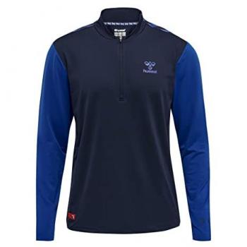 Sudadera Hummel Pro Grid Training con Media Cremallera para Hombre de Secado Rápido