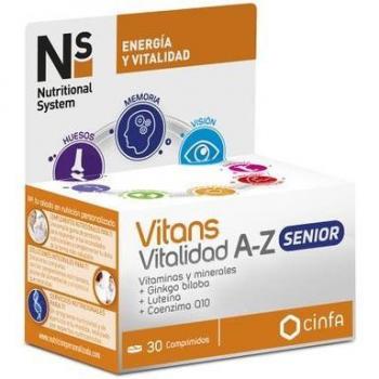 Cinfa Complemento Alimenticio Vitans Vitalidad A-Z Senior 30comp
