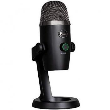 Blue Yeti Nano Micrófono de condensador USB Premium, Grabación, Streaming, Gaming, Podcasting, PC, Mac, Efectos Blue VO!CE, Cardioide y Omnidireccional, Sin Latencia - Negro