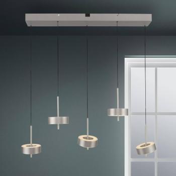 Lámpara Colgante LED Q-Rotate Smart en Aluminio 5 Luces, Funciones CCT, Dimmable y Ajustable