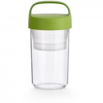 Lékué Jar To Go Recipiente para Transportar Alimentos, Verde, 600 ml