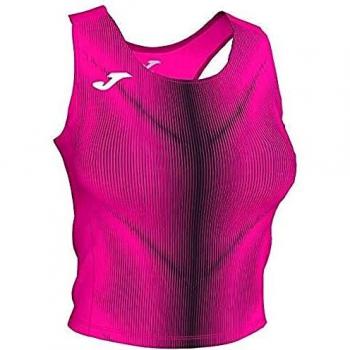 Joma Olimpia Top Señora, Mujer, Rosa flúor Negro, XL