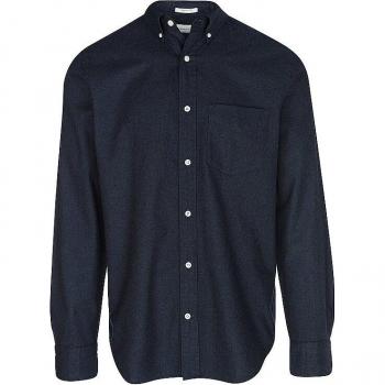 Camisa de Franela Regular Fit GANT para Hombre en Color Marino, Talla XXL, Manga Larga, Algodón Casual