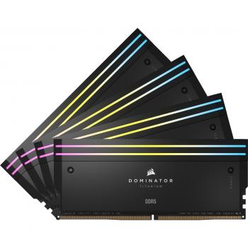 Corsair Dominator Platinum RGB 64GB (4x16GB) DDR5 6400MHz C32 Memory Kit – Black