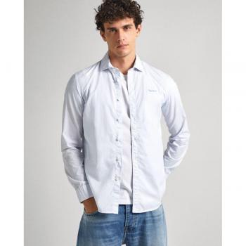 Camisa Pepe Jeans Hombre Azul Pascal - Estilo Slim Fit con Estampado Floral