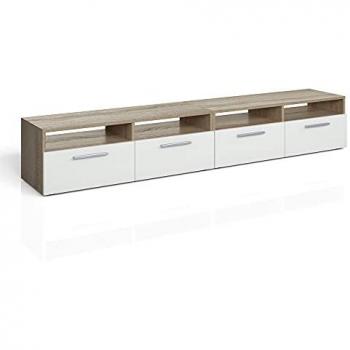 Mueble bajo para TV Diego, Sonoma, 95 x 38 cm y 190 x 38 cm, Vicco