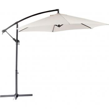 Parasol redondo excéntrico con estructura en antracita New Arc