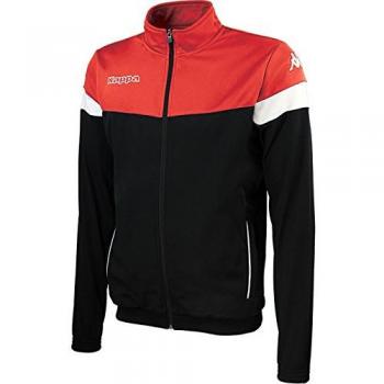 Kappa VACONE JKT Chaqueta, Niños, Negro/Rojo/Blanco, 10Y