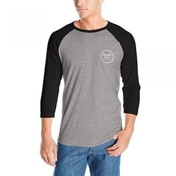 Brixton Hombre Manga Larga Manga Larga, hombre, Longsleeve, black/heather grey, XL