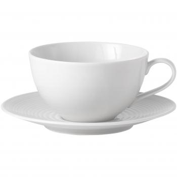 Royal Doulton Gordon Ramsey Laberinto Blanco Desayuno Taza y platillo