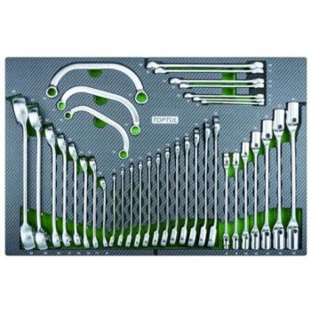 Inserto para carro de herramientas TOPTUL GED3730, tipo de producto: inserto para carro de herramientas, características: diseñado para organizar y almacenar herramientas en un carro de herramientas, fabricado en material duradero, incluye compartimento