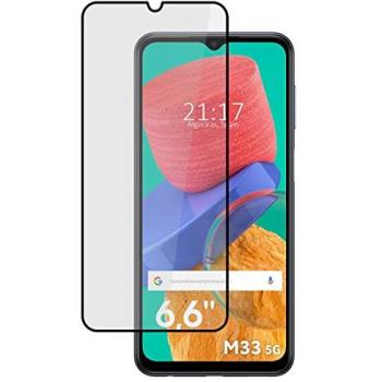 Protector Cristal Templado 5D Completo Negro Full Glue para Samsung Galaxy M33 5G