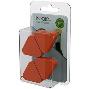 Koala Internacional Hosteleria Pack 4P TAPON Y ANTIGOTEO Naranja Koala 4 Botellas, Poliestireno, Talla Unica