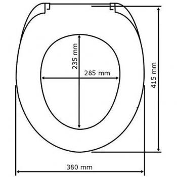Asiento de Inodoro Antibacteriano Duroplast y Acrílico Blanco 39x45 cm con Freno de Caída y Fijación Clip - Wenko