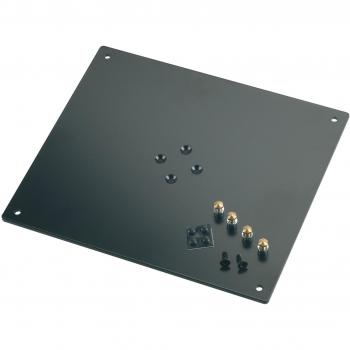 K&M 26792-032 Monitor Stand Mounting Plate, Black, for Speaker Stands 26795 + 26790