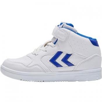 Hummel Camden High Top Sneakers for Kids - White/Blue