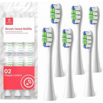 Cepillo de Recambio Oclean Control de Placas W06 - 6 piezas, compatible con cepillos de dientes Oclean, diseño para control efectivo de placas, cerdas suaves y duraderas, facilidad de instalación y uso