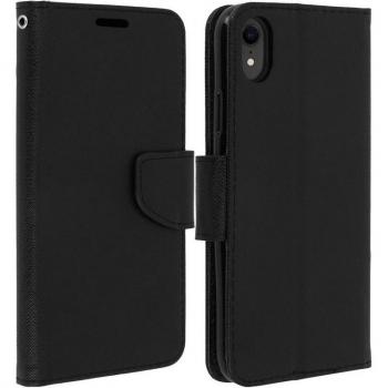 Funda Libro Billetera Avizar Fancy Style Negra para iPhone XR